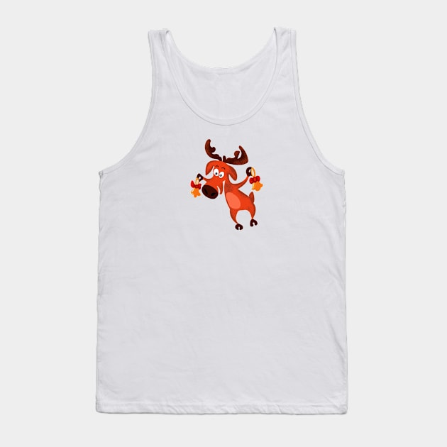 Funny animal with bells Tank Top by maryglu